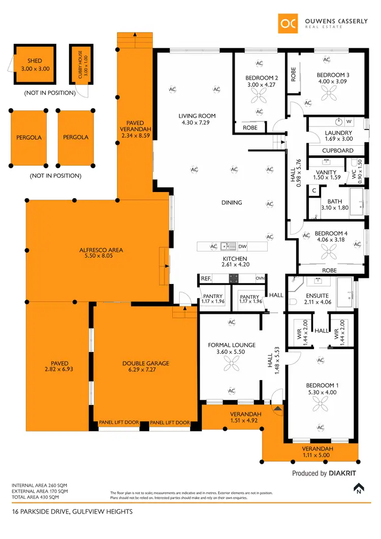 Floorplan of Homely house listing, 16 Parkside Drive, Gulfview Heights SA 5096