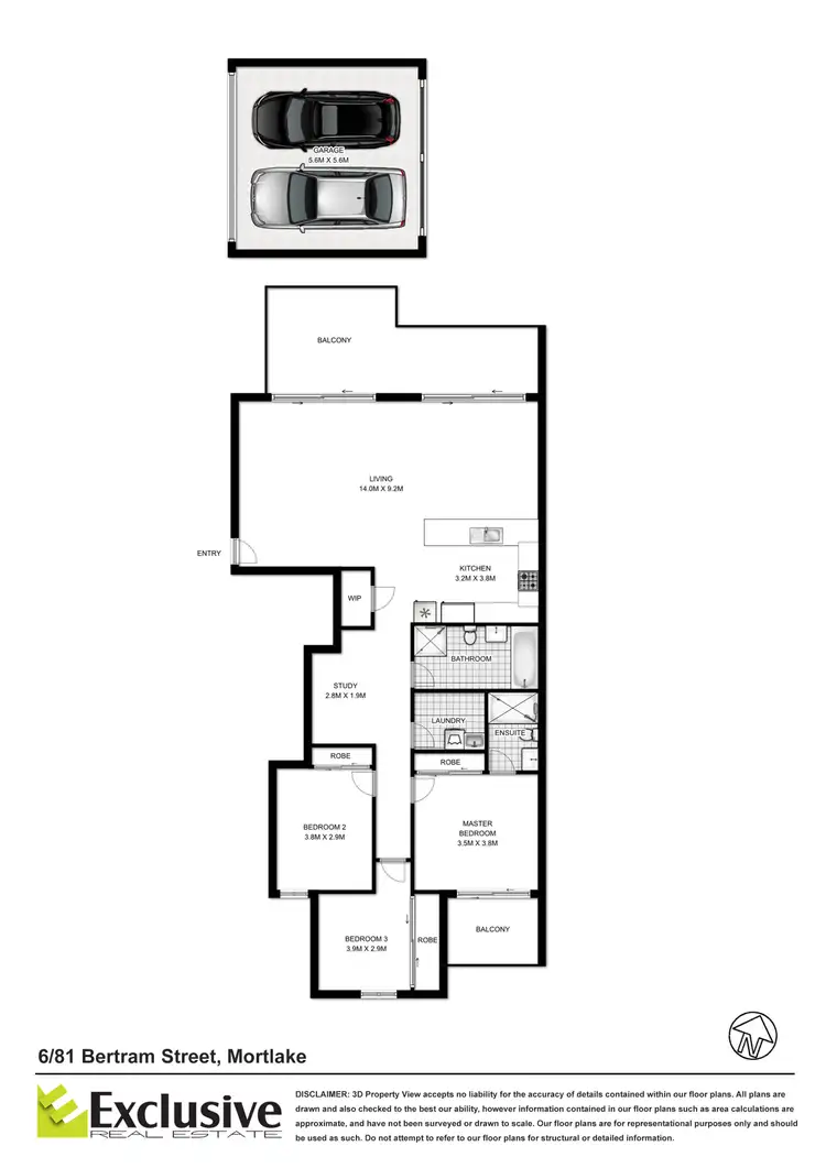 Floorplan of Homely apartment listing, 6A/81 Bertram Street, Mortlake NSW 2137