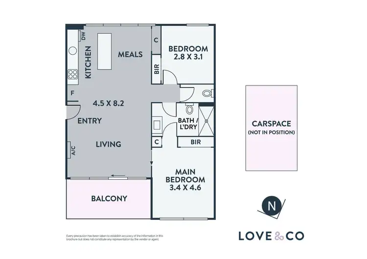 Floorplan of Homely apartment listing, 301/43-53 High Street, Preston VIC 3072