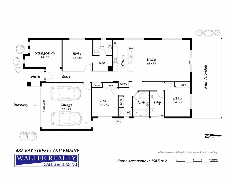 Floorplan of Homely house listing, 48A Ray Street, Castlemaine VIC 3450