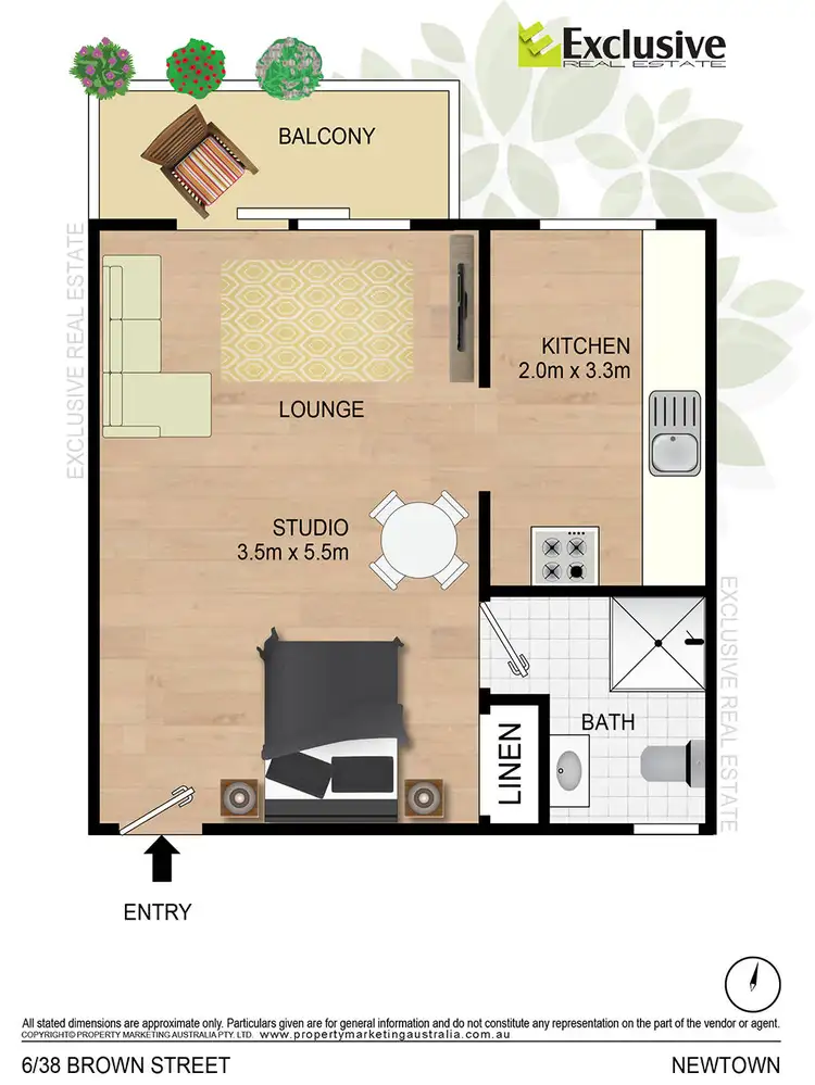 Floorplan of Homely unit listing, 6/38 Brown Street, Newtown NSW 2042
