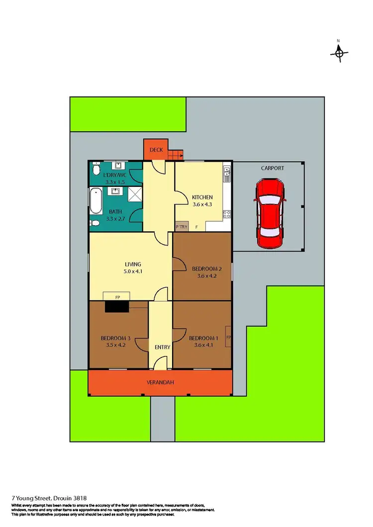 Floorplan of Homely house listing, 7 Young Street, Drouin VIC 3818
