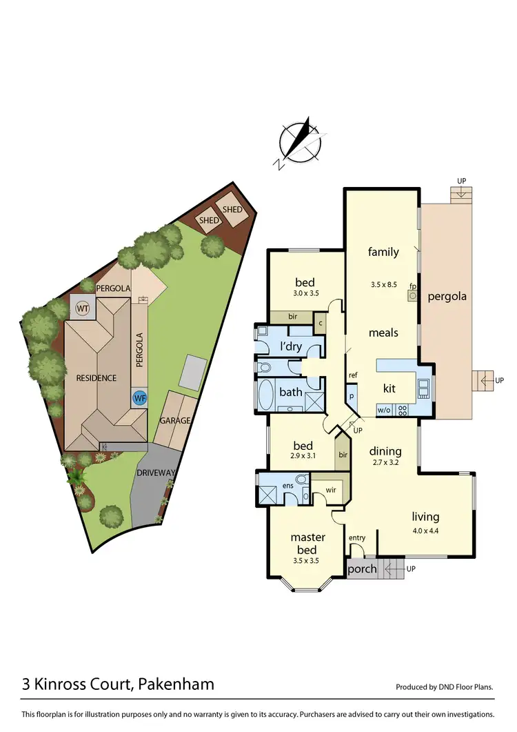 Floorplan of Homely house listing, 3 Kinross Court, Pakenham VIC 3810