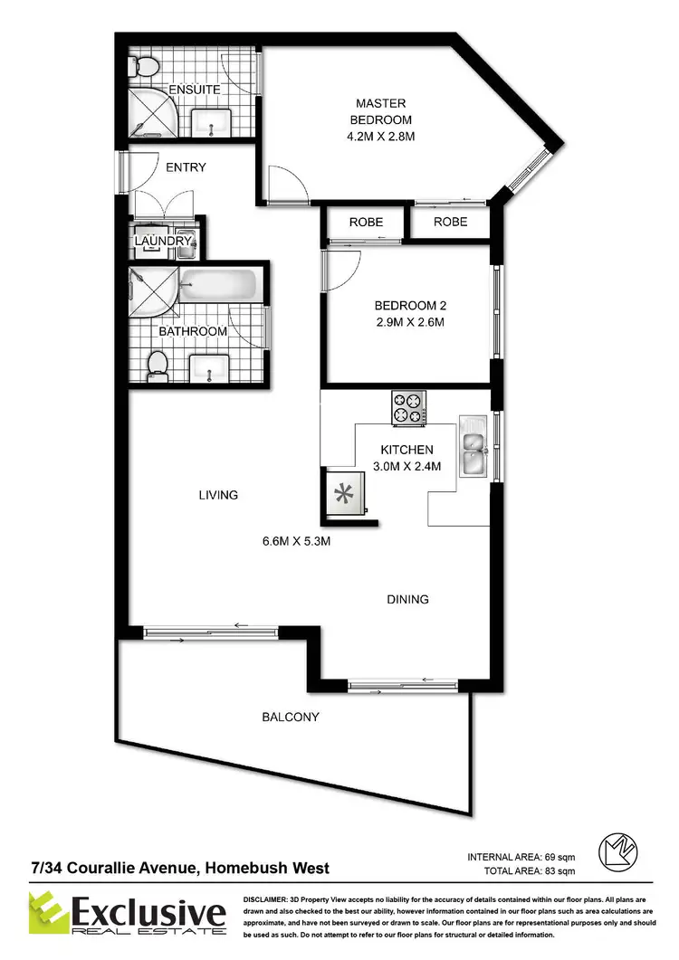 Floorplan of Homely apartment listing, 7/34-36 Courallie Avenue, Homebush West NSW 2140