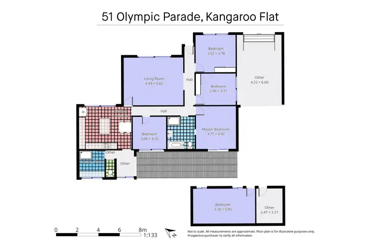 Floorplan of Homely house listing, 51 Olympic Parade, Kangaroo Flat VIC 3555