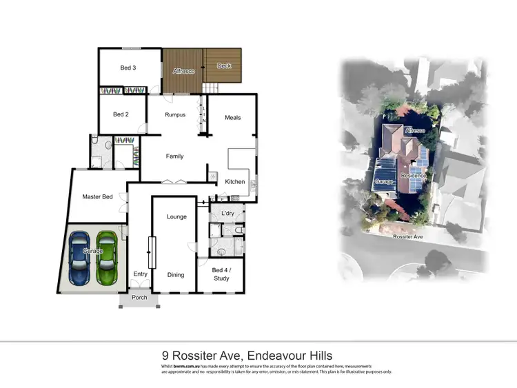 Floorplan of Homely house listing, 9 Rossiter Avenue, Endeavour Hills VIC 3802