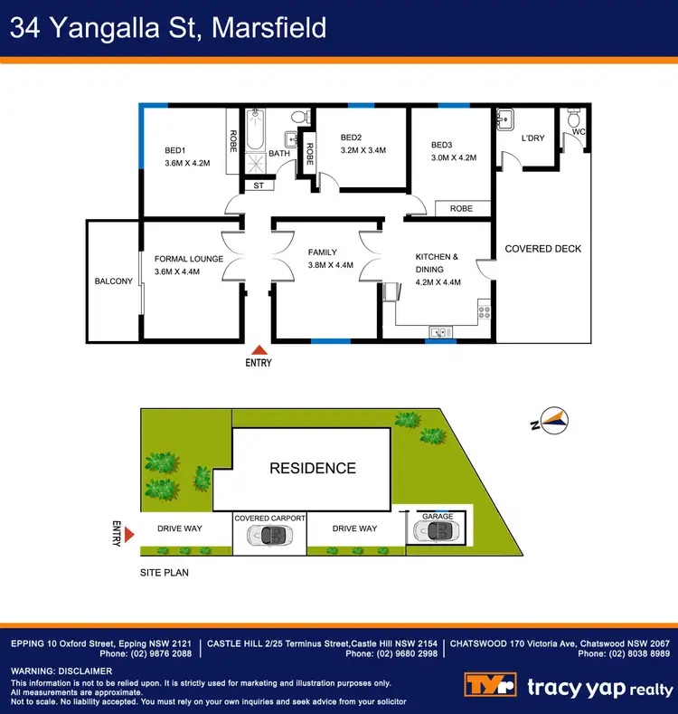 Floorplan of Homely house listing, 34 Yangalla Street, Marsfield NSW 2122