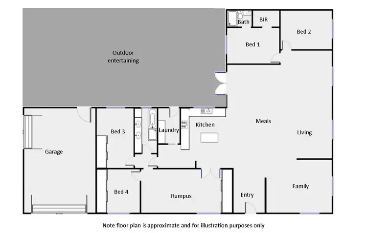 Floorplan of Homely house listing, 43 Regina Avenue, Cabarita VIC 3505