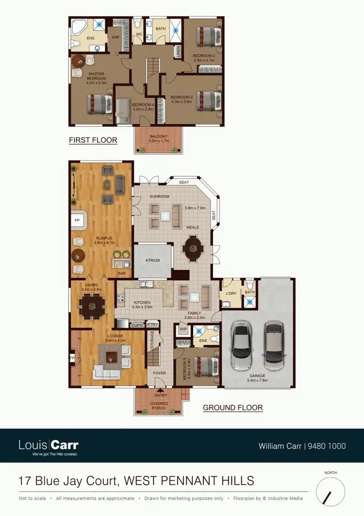 Floorplan of Homely house listing, 17 Blue Jay Court, West Pennant Hills NSW 2125