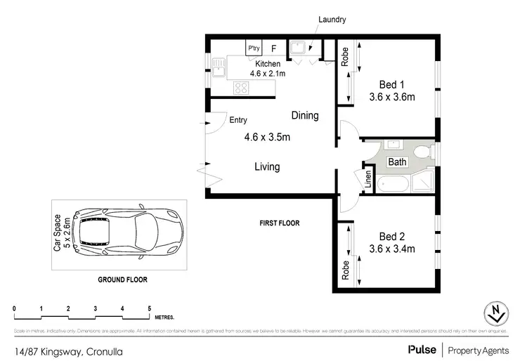 Floorplan of Homely apartment listing, 14/87 Kingsway, Cronulla NSW 2230