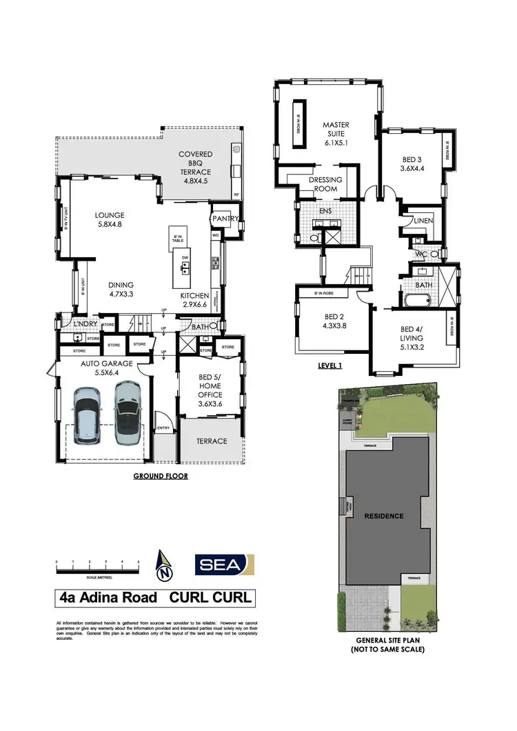 Floorplan of Homely house listing, 4A Adina Road, Curl Curl NSW 2096