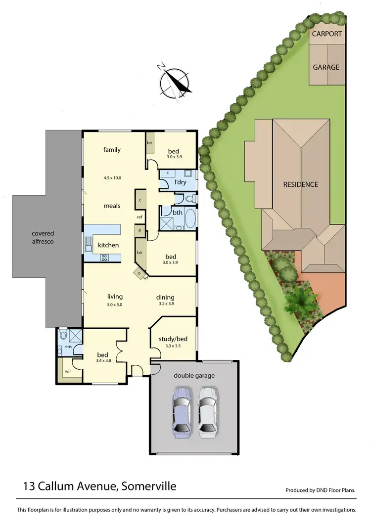 Floorplan of Homely house listing, 13 Callum Avenue, Somerville VIC 3912