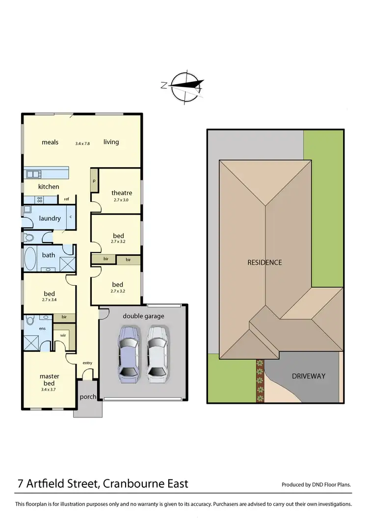 Floorplan of Homely house listing, 7 Artfield Street, Cranbourne East VIC 3977