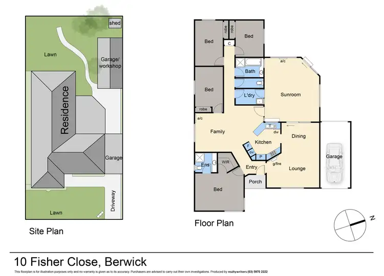 Floorplan of Homely house listing, 10 Fisher Close, Berwick VIC 3806