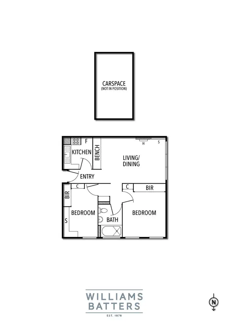 Floorplan of Homely apartment listing, 3/14 Tivoli Place, South Yarra VIC 3141