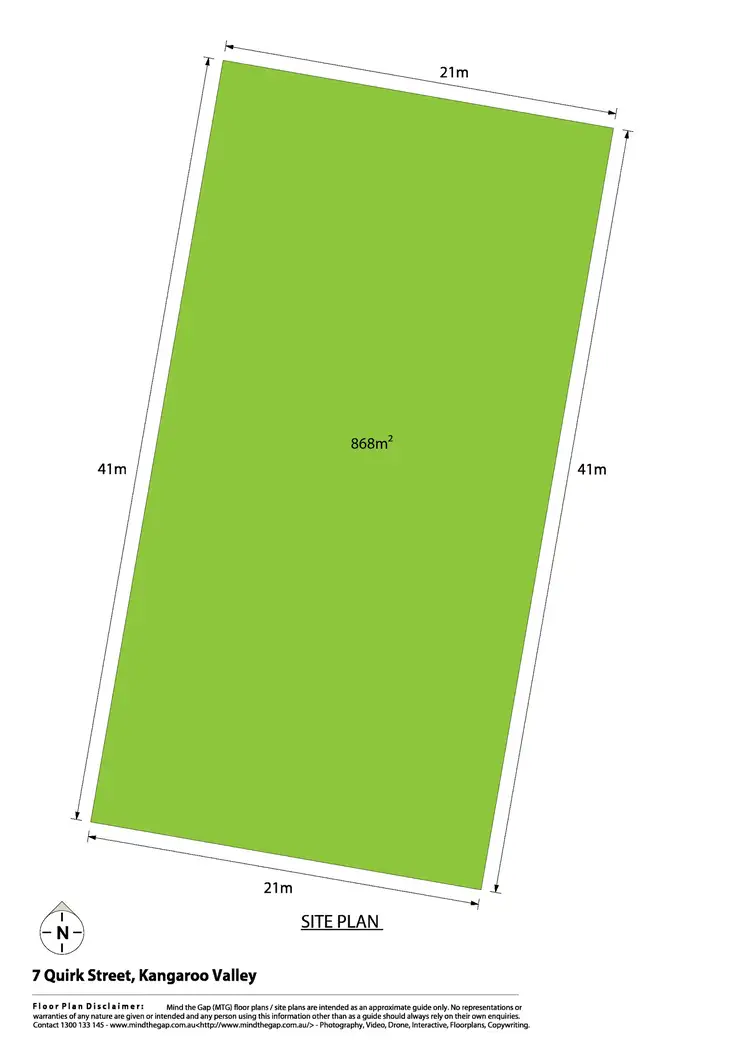Floorplan of Homely land listing, 7 Quirk Street, Kangaroo Valley NSW 2577