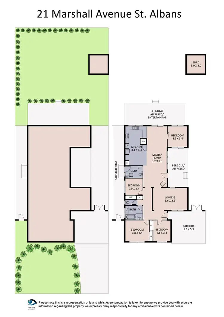 Floorplan of Homely house listing, 21 Marshall Avenue, St Albans VIC 3021