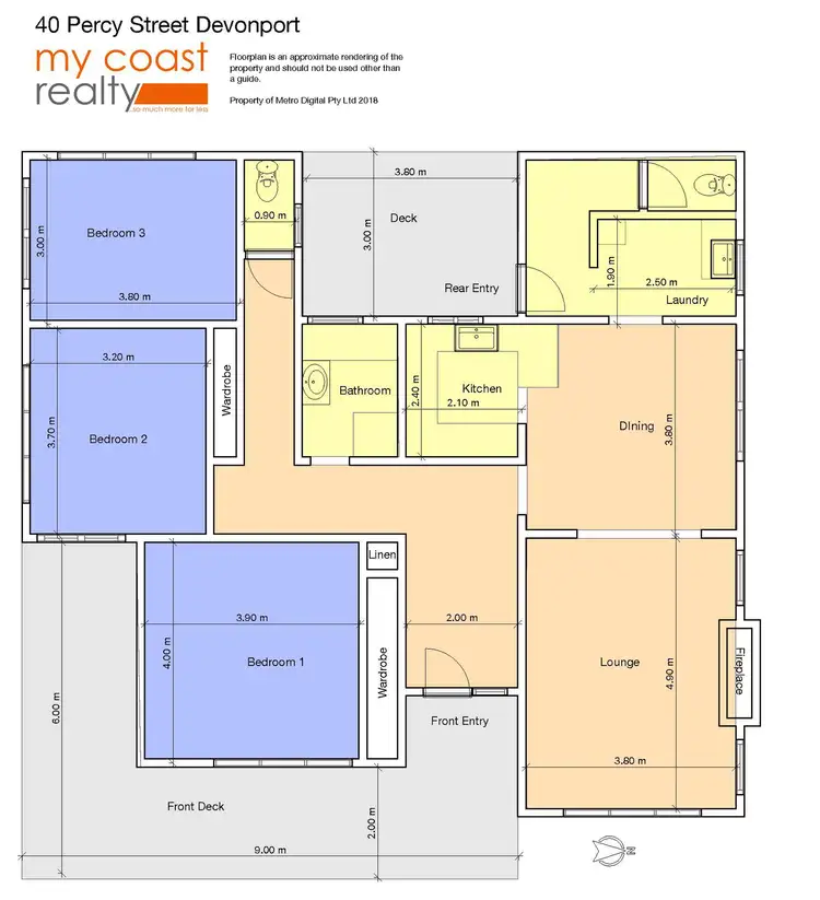 Floorplan of Homely house listing, 40 Percy Street, Devonport TAS 7310