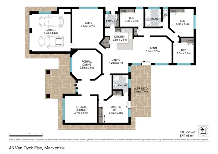 Floorplan of Homely house listing, 43 Van Dyck Rise, Mackenzie QLD 4156