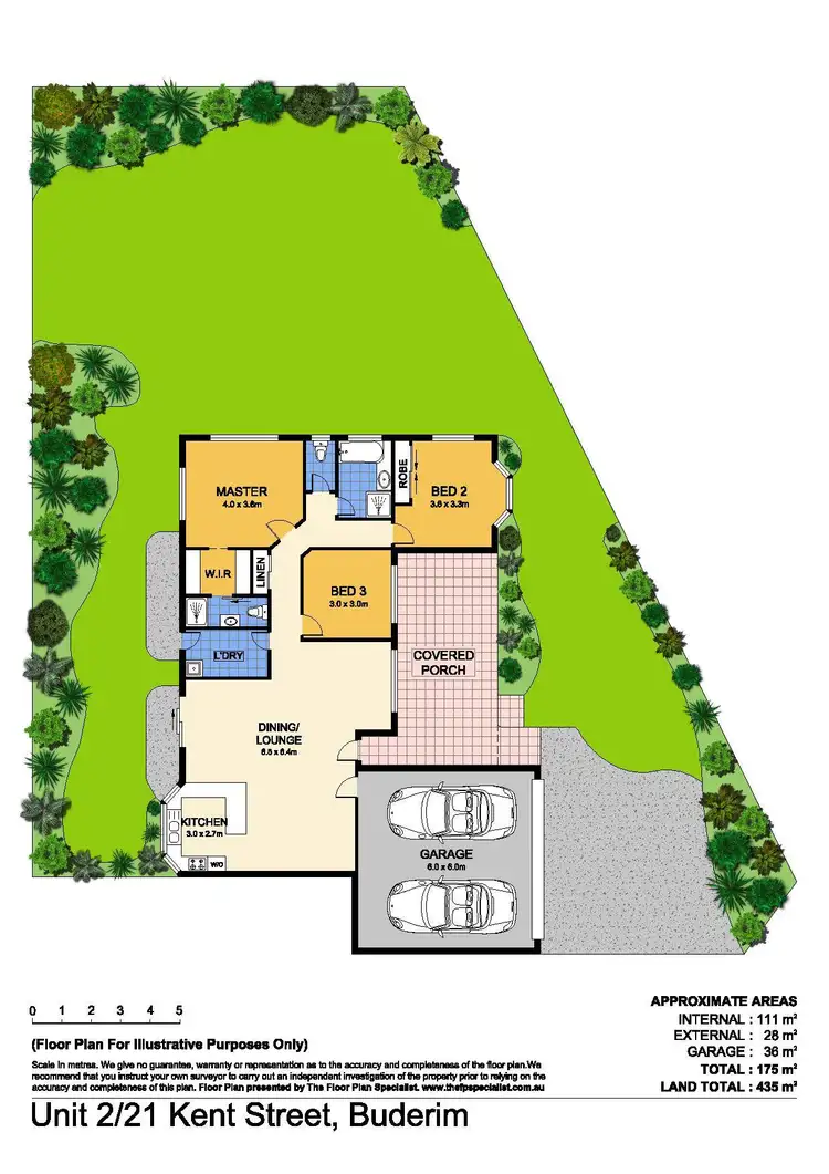 Floorplan of Homely semi-detached listing, 2/21 Kent Court, Buderim QLD 4556
