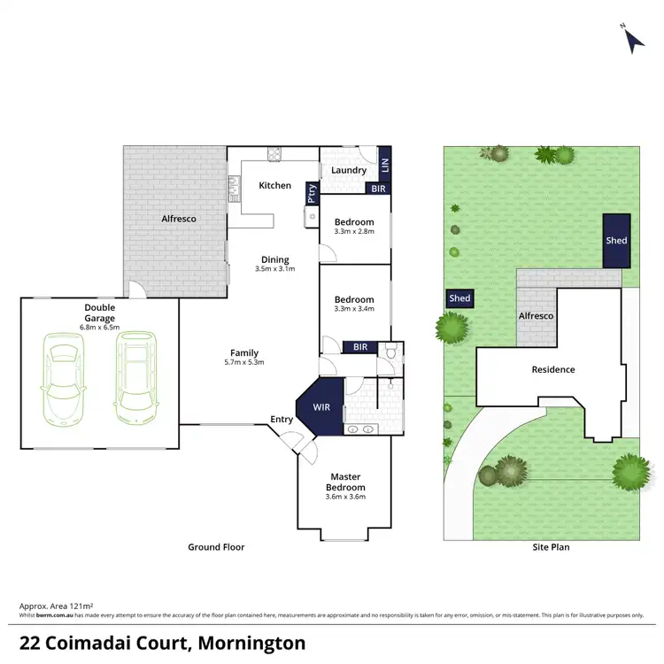 Floorplan of Homely house listing, 22 Coimadai Court, Mornington VIC 3931