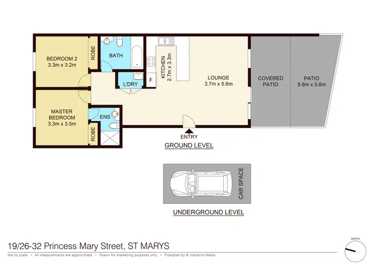 Floorplan of Homely unit listing, 19/26-32 Princess Mary Street, St Marys NSW 2760