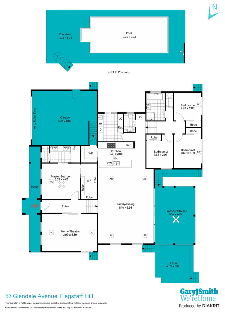 Floorplan of Homely house listing, 57 Glendale Avenue, Flagstaff Hill SA 5159