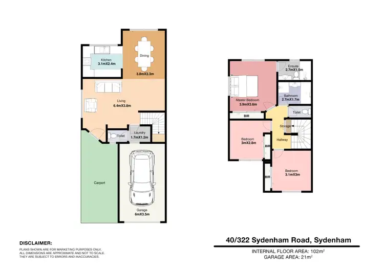 Floorplan of Homely townhouse listing, 40/322 Sydenham Road, Sydenham VIC 3037