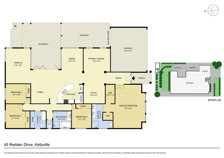 Floorplan of Homely house listing, 45 Redden Drive, Kellyville NSW 2155