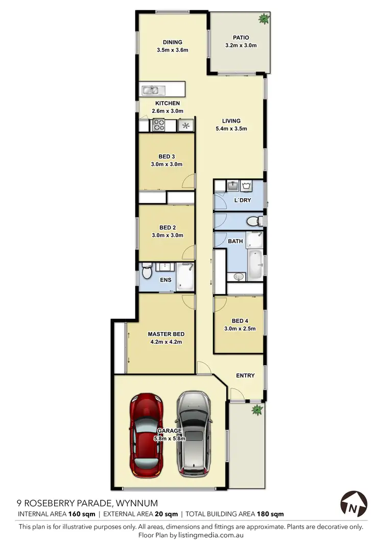 Floorplan of Homely house listing, 9 Roseberry Parade, Wynnum West QLD 4178