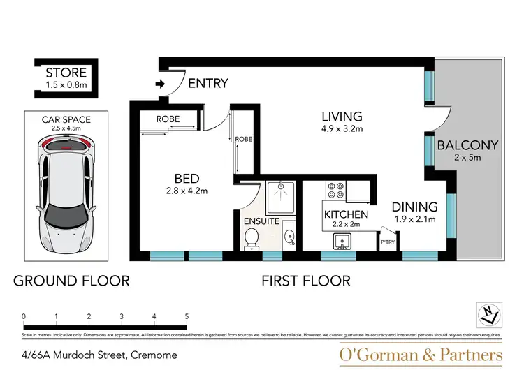 Floorplan of Homely apartment listing, 4/66a Murdoch Street, Cremorne NSW 2090