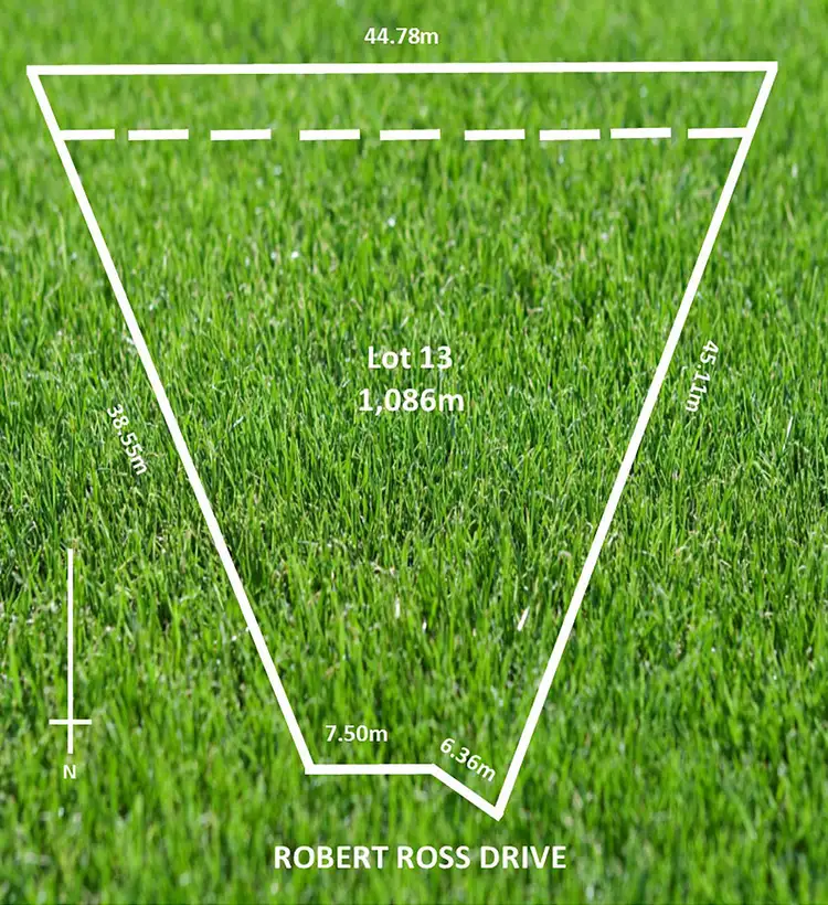Floorplan of Homely land listing, 13 Robert Ross Drive, Lyndoch SA 5351