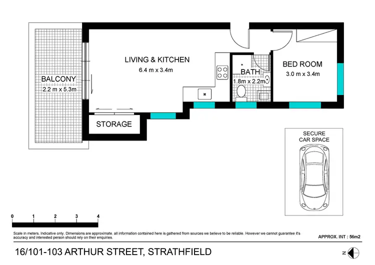 Floorplan of Homely apartment listing, 16/101-103 Arthur Street, Strathfield NSW 2135