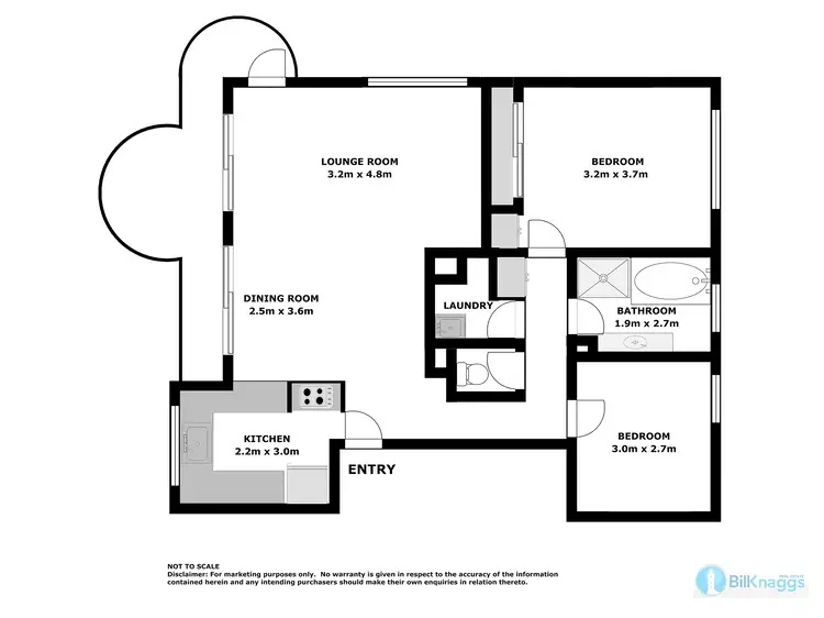 Floorplan of Homely apartment listing, 8/5 Mitchell Street, Soldiers Point NSW 2317