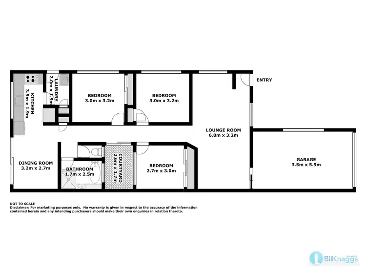 Floorplan of Homely semi-detached listing, 198B Rocky Point Road, Fingal Bay NSW 2315