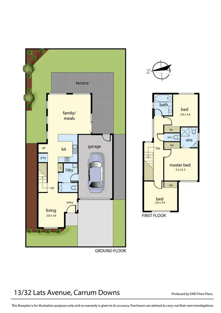 Floorplan of Homely townhouse listing, 13/32 Lats Avenue, Carrum Downs VIC 3201