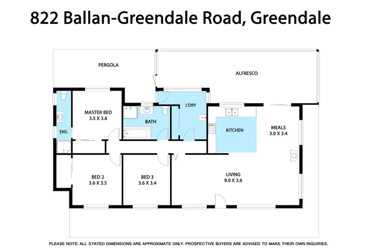 Floorplan of Homely house listing, 822 Ballan- Greendale Road, Greendale VIC 3341