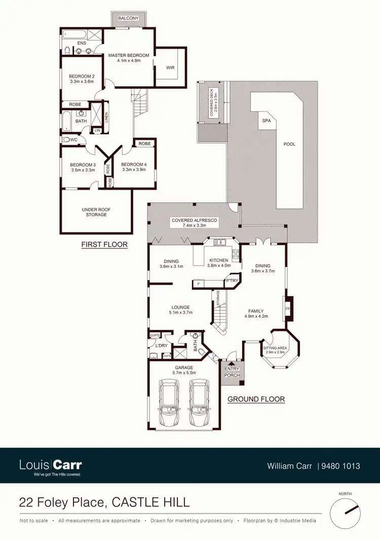 Floorplan of Homely house listing, 22 Foley Place, Castle Hill NSW 2154