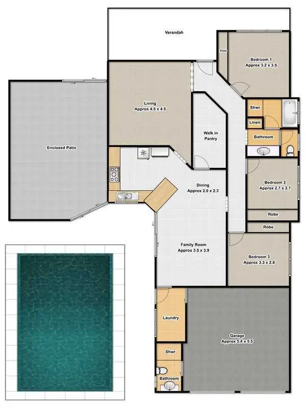 Floorplan of Homely house listing, 4 Linifolia Mews, Wattle Grove NSW 2173