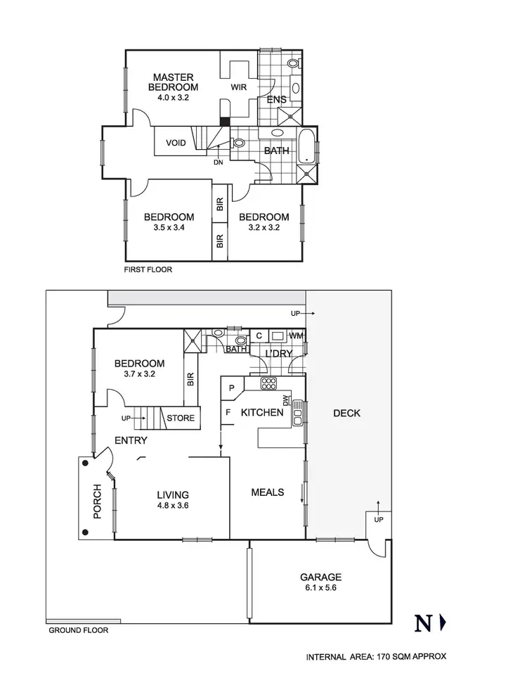 Floorplan of Homely townhouse listing, 13A Imaroo Street, Fawkner VIC 3060