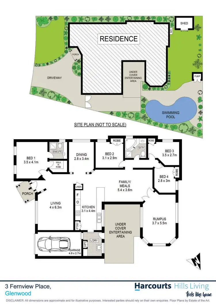 Floorplan of Homely house listing, 3 Fernview Place, Glenwood NSW 2768