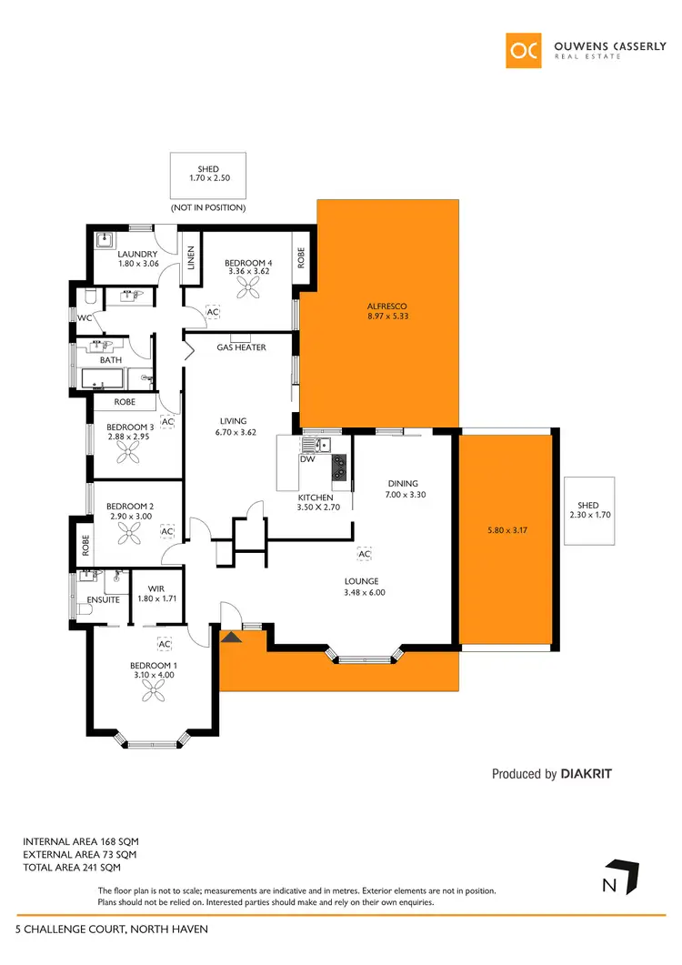 Floorplan of Homely house listing, 5 Challenge Court, North Haven SA 5018