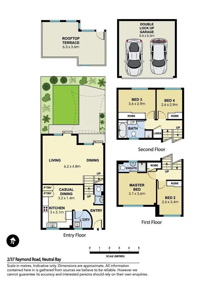 Floorplan of Homely townhouse listing, 2/37 Raymond Road, Neutral Bay NSW 2089