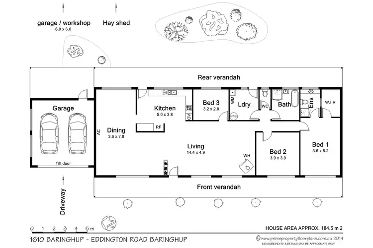 Floorplan of Homely house listing, 1610 Baringhup - Eddington Road, Baringhup VIC 3463