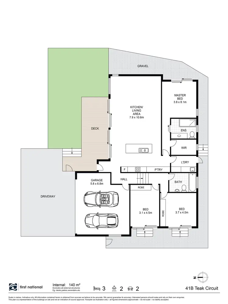 Floorplan of Homely house listing, 41B Teak Circuit, Suffolk Park NSW 2481