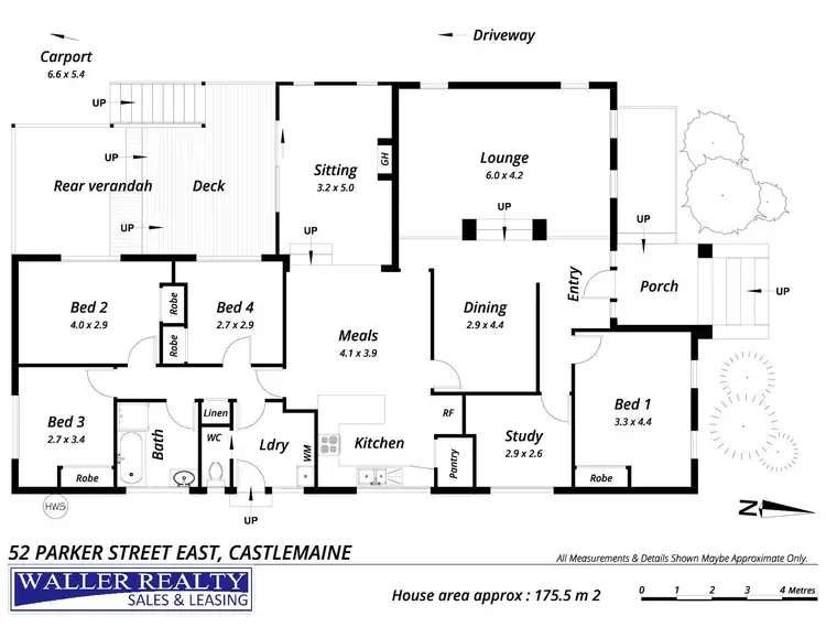 Floorplan of Homely house listing, 52 Parker Street, Castlemaine VIC 3450