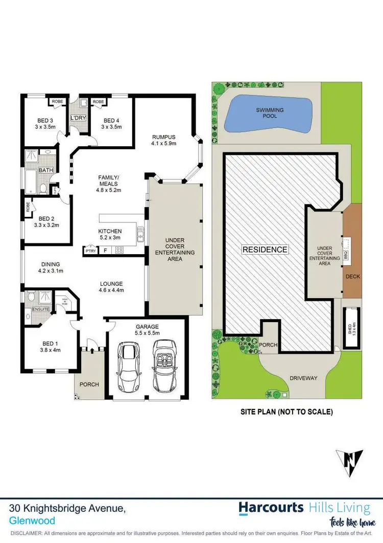 Floorplan of Homely house listing, 30 Knightsbridge Avenue, Glenwood NSW 2768