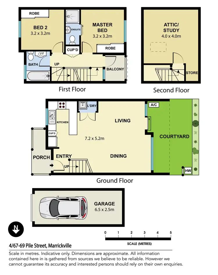 Floorplan of Homely townhouse listing, 4/67-69 Pile Street, Marrickville NSW 2204