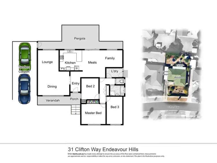 Floorplan of Homely house listing, 31 Clifton Way, Endeavour Hills VIC 3802