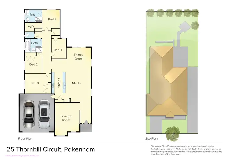 Floorplan of Homely house listing, 25 Thornbill Circuit, Pakenham VIC 3810